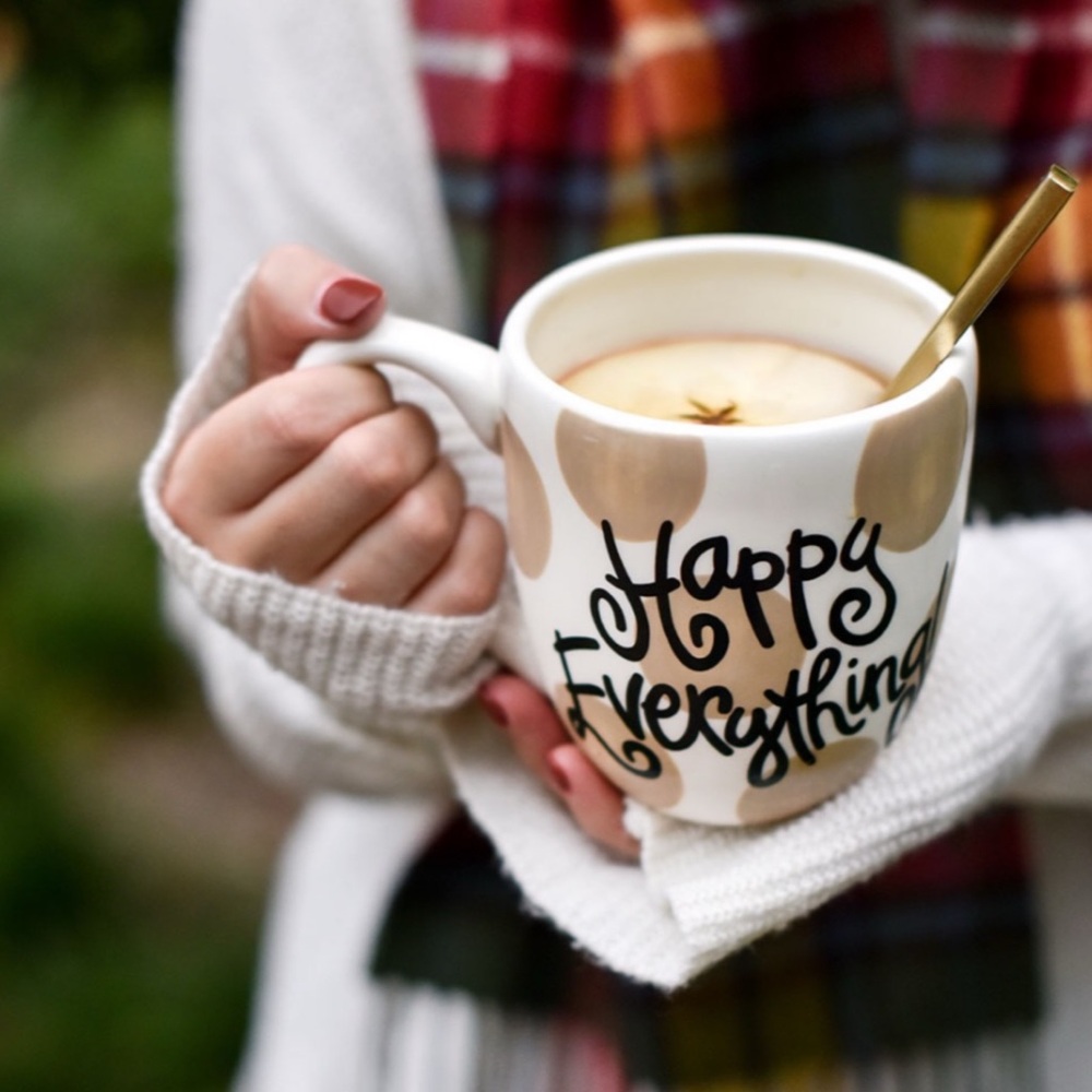 Happy Everything! Neutral Dot Mug